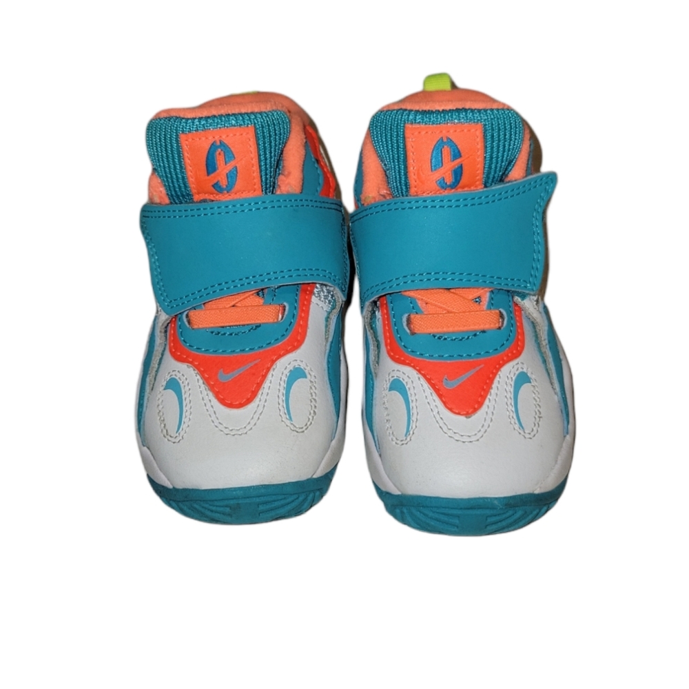 Nike Kids Sneakers Teal Blue, Orange, White